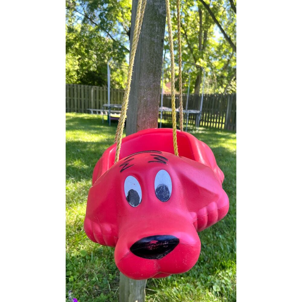 Clifford The Big Red Dog Scholastic outdoor rope string outdoor swing vintage - Picture 5 of 11